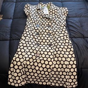 100% cotton with polyester lining Robbie be size 8 summer dress.